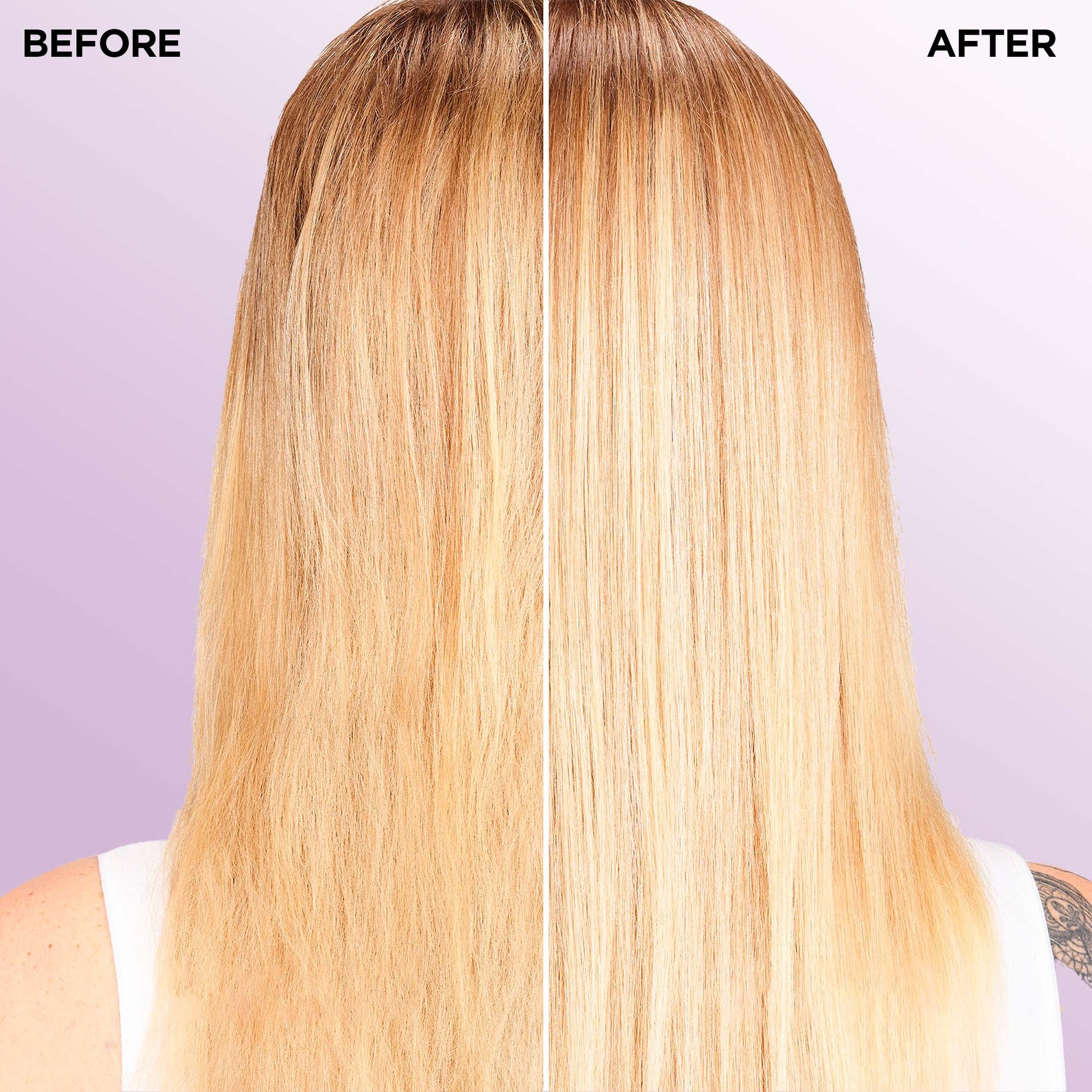 L'Oréal Paris EverPure Sulfate-Free Blonde Shampoo, Before and After